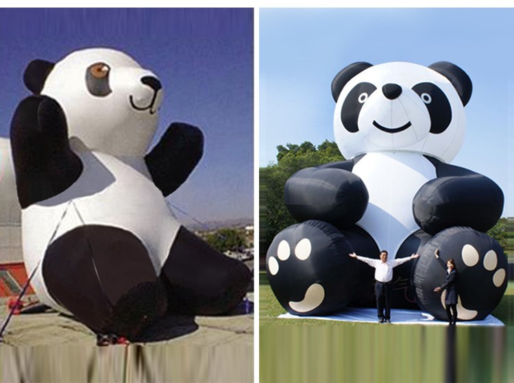 北屯充气熊猫展示
